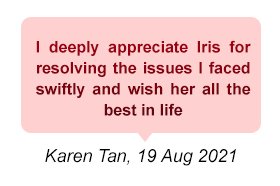 Karen Tan, 19 Aug 2021